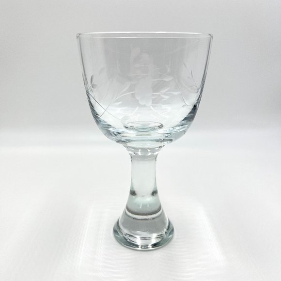 Princess House Crystal Heritage Pattern 1407 Water Goblet Wine Glass Stemware - Picture 1 of 7